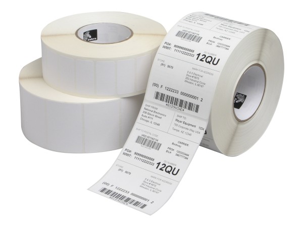 Zebra Z-Perform 1000T - Papier - permanenter Klebstoff - unbeschichtet - 127 x 64 mm 12000 Etikett(e