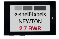 NEWTON 2.7'' Label BWR (B-Ware) – E-Ink Display, schwarz, IP67-zertifiziert