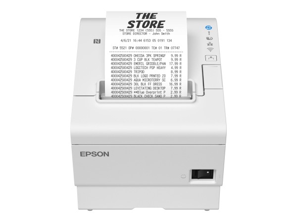 Epson TM-T88VII, USB, USB-Host, poweredUSB, Ethernet, ePOS, weiß- C31CJ57131