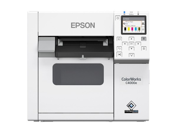 Epson ColorWorks C4000, matte black, cutter, USB, Ethernet