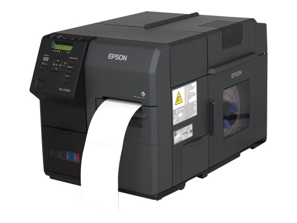 Epson ColorWorks C7500G, Cutter, Display, USB, Ethernet, schwarz