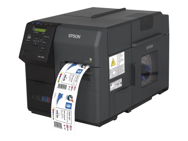 Epson ColorWorks C7500, Cutter, Display, USB, Ethernet, black
