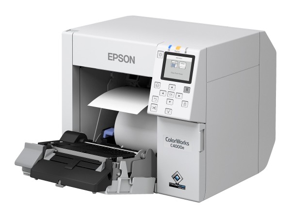 Epson ColorWorks C4000, Mattschwarz, Cutter, USB, Ethernet